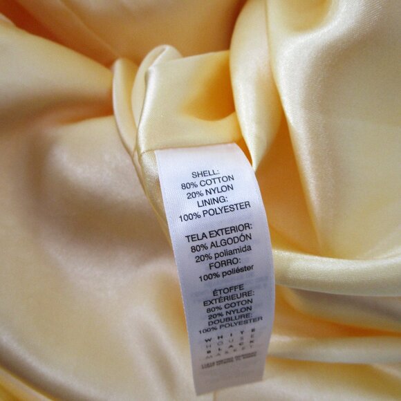 White House Black Market Plus Size Yellow Lace Halter A-Line Fit Flare Dress 16 - Picture 11 of 12